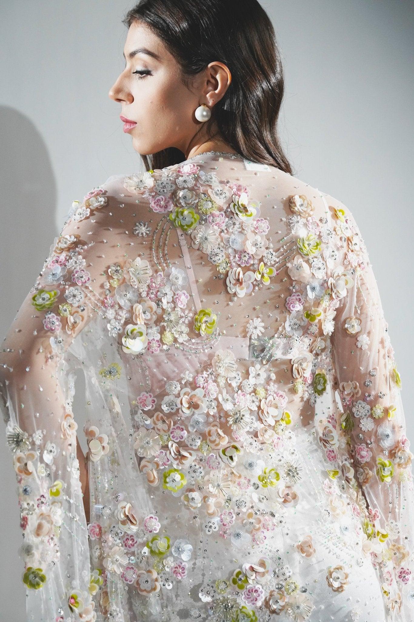 EDEN 3D FLORAL EMBROIDERY FLOWER CO-ORD SET