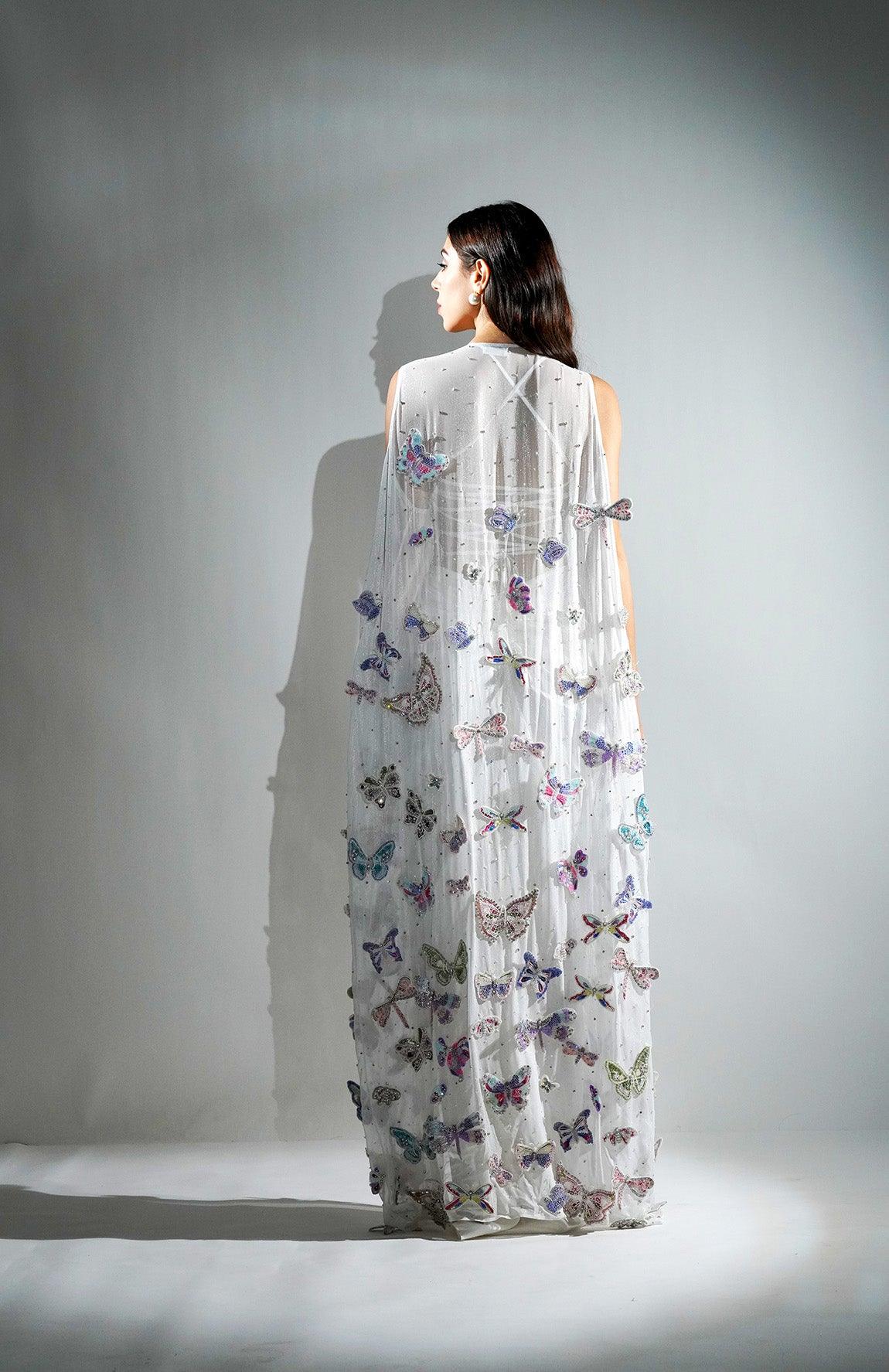 ARIEL 3D SEQUIN RHINESTONE CAPE