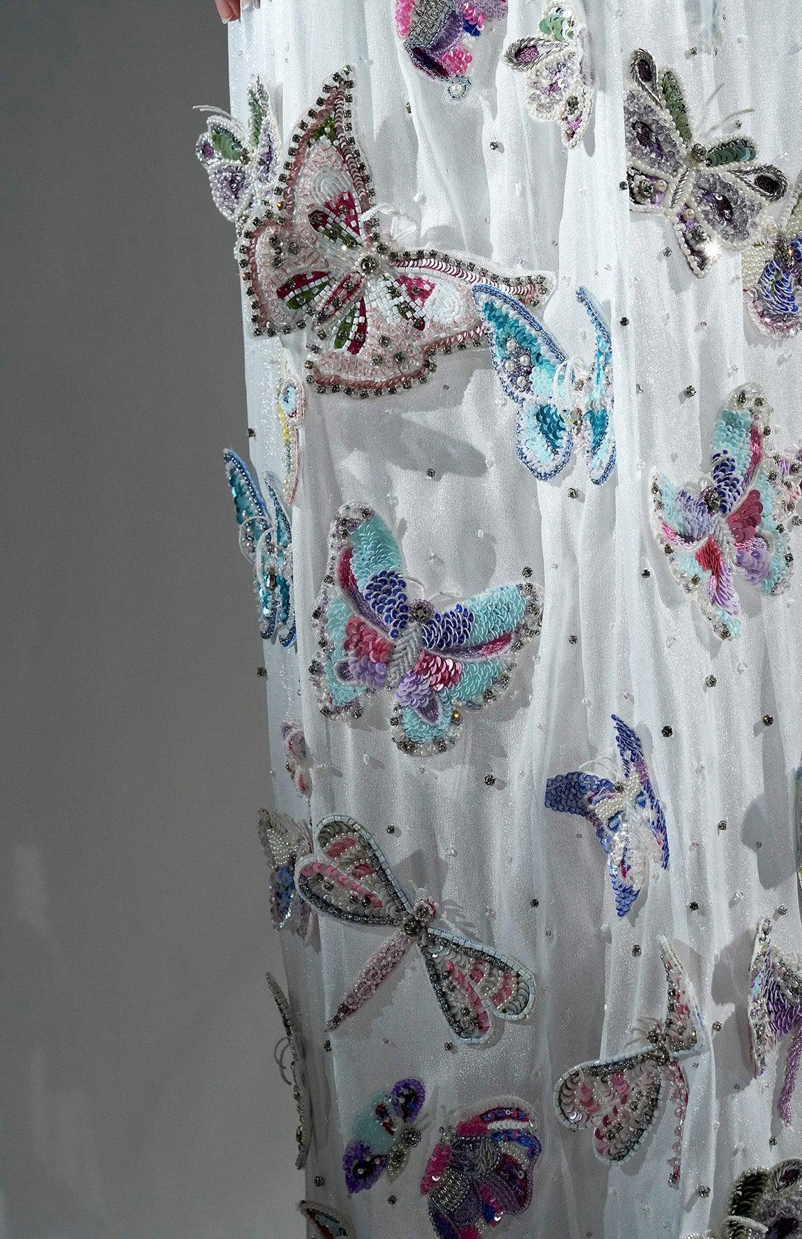 ARIEL 3D RHINESTONE EMBELLISHED BUTTERFLY CO-ORD SET