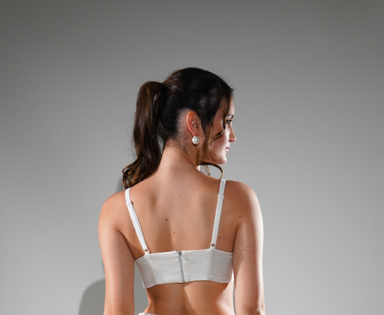 HAILEY 3D SEQUIN AND RHINESTONE EMBELLISHED BUTTERFLY BRALETTE
