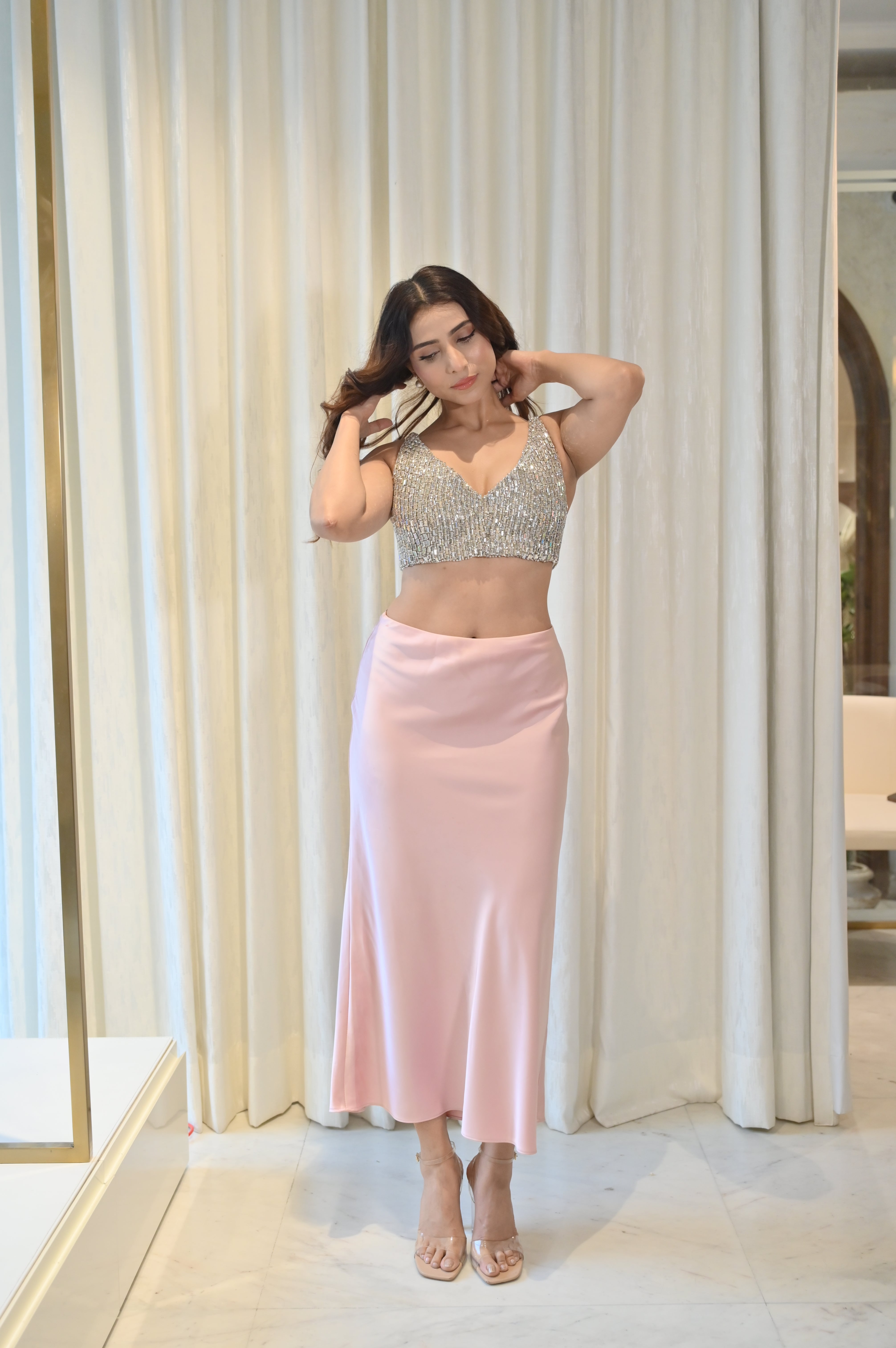 CELINE CRYSTAL EMBELLISHED BRALETTE