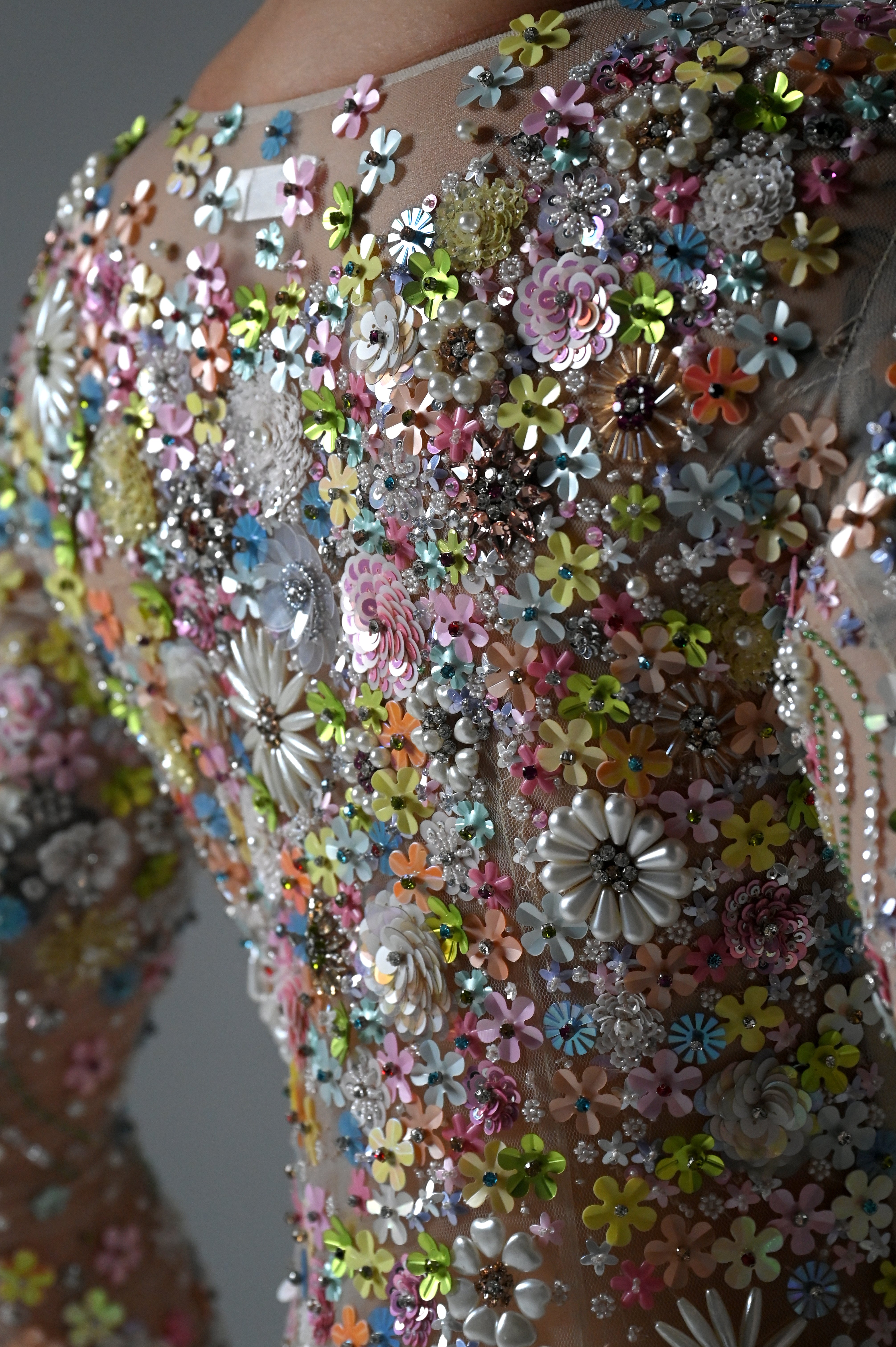 MARYLIN FLORAL EMBELLISHED GOWN
