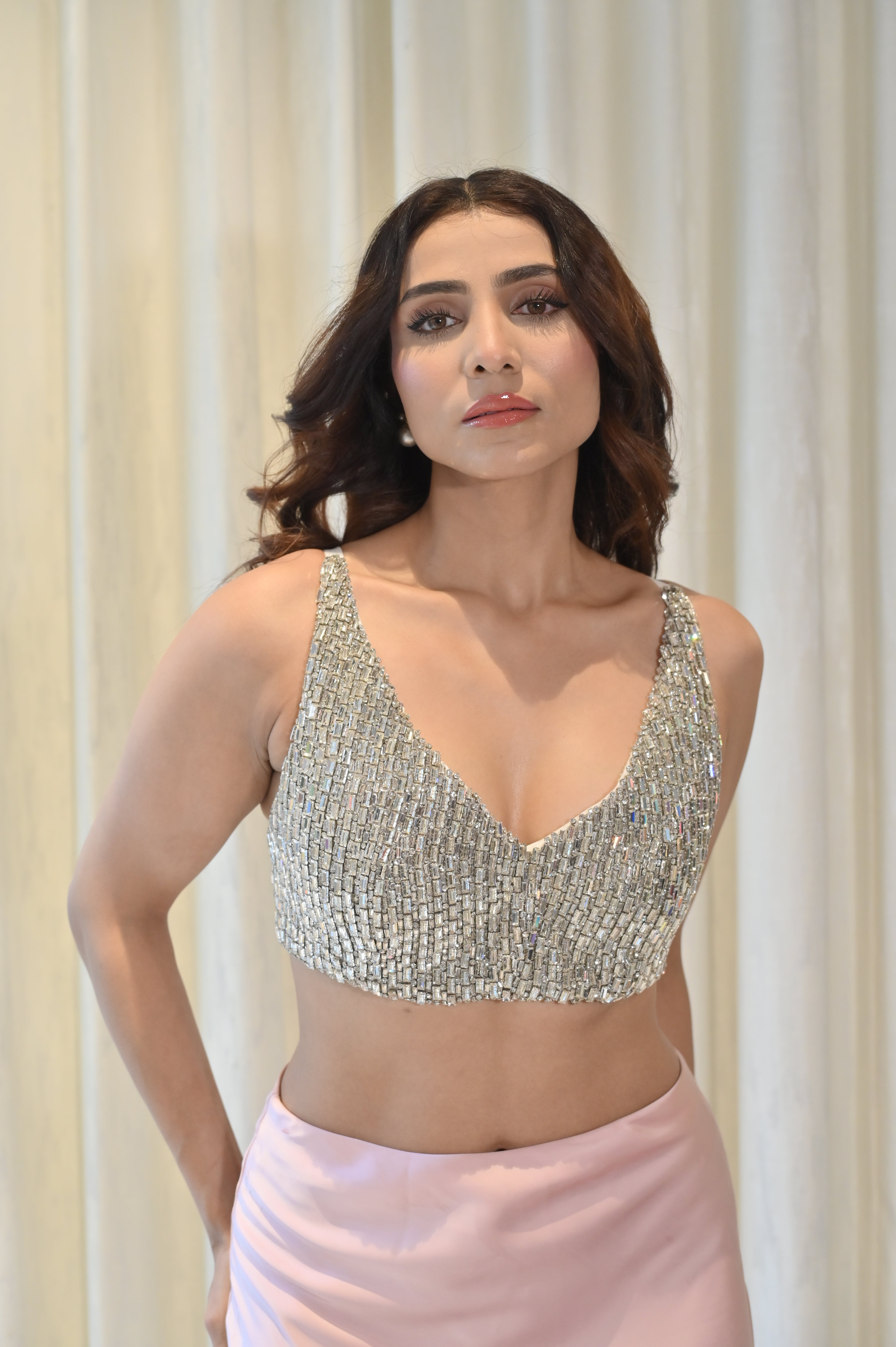 CELINE CRYSTAL EMBELLISHED BRALETTE